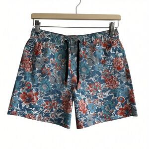 Onia Charles men's Shorts Sz S  5" Floral-Print Swim Trunks Liberty Fabric